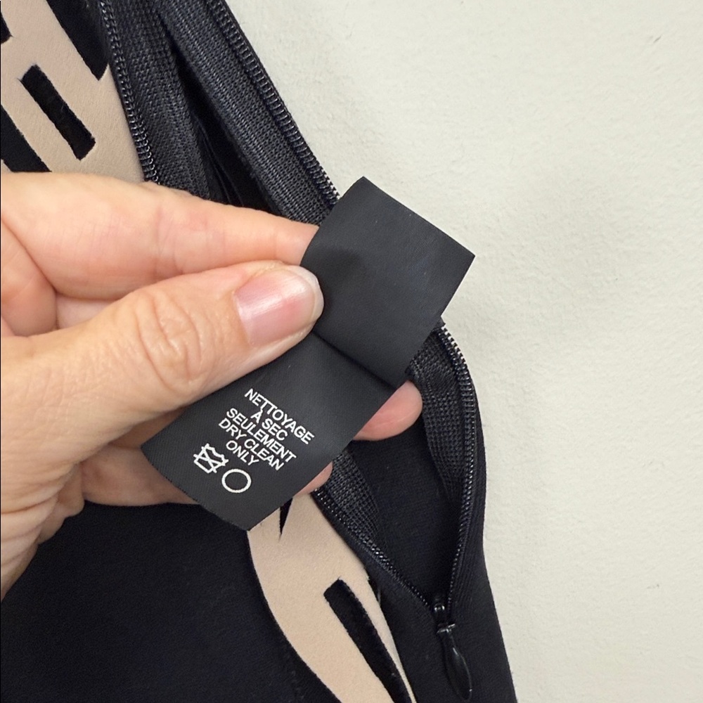 MARIE SAINT PIERRE 🇨🇦 black side zip pants with ruffle laser cut details small - Picture 14 of 14